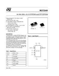 Datasheet M27C64A-15F1TR manufacturer STMicroelectronics